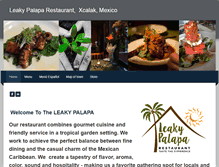 Tablet Screenshot of leakypalaparestaurant.com
